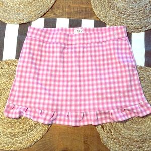 Pink plaid IZOD Golf Skort